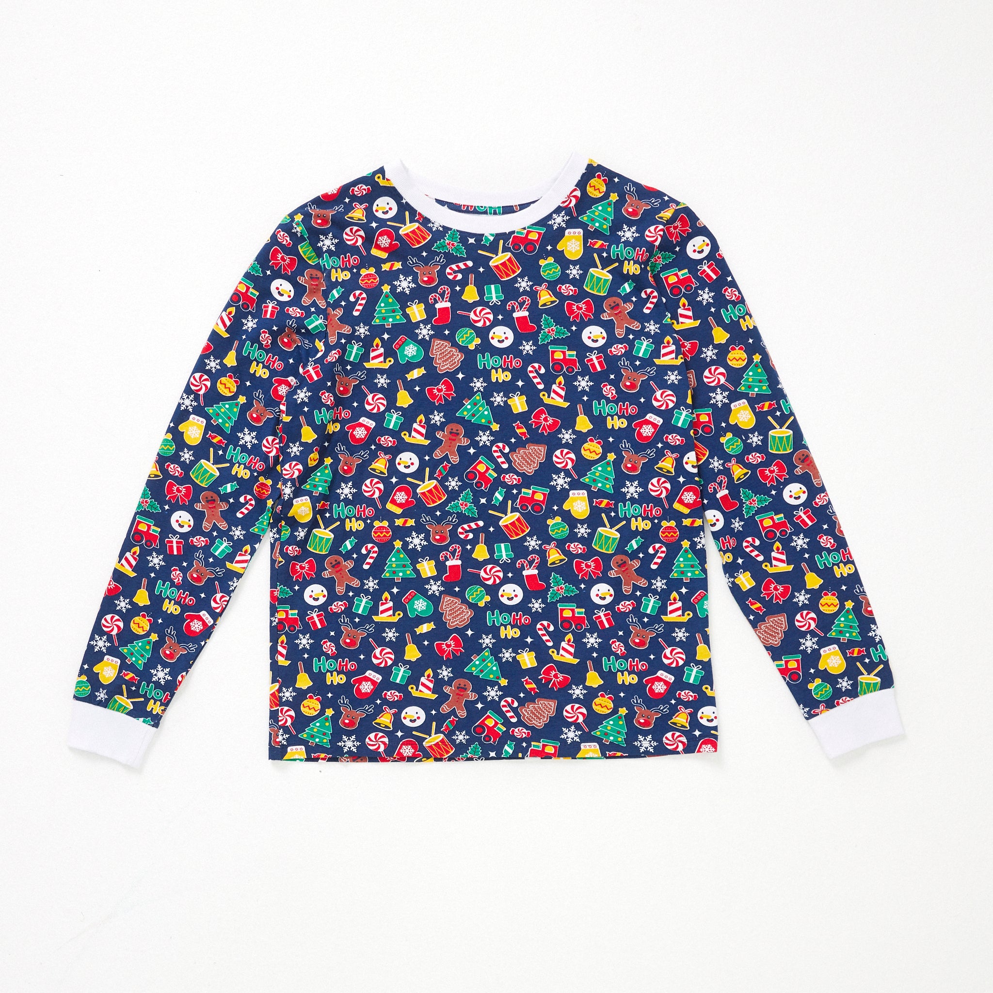 Den Julede Julepyjamas Blå - Herre.